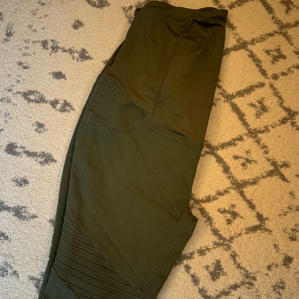 Isabel Maternity Dark Green Jeggings